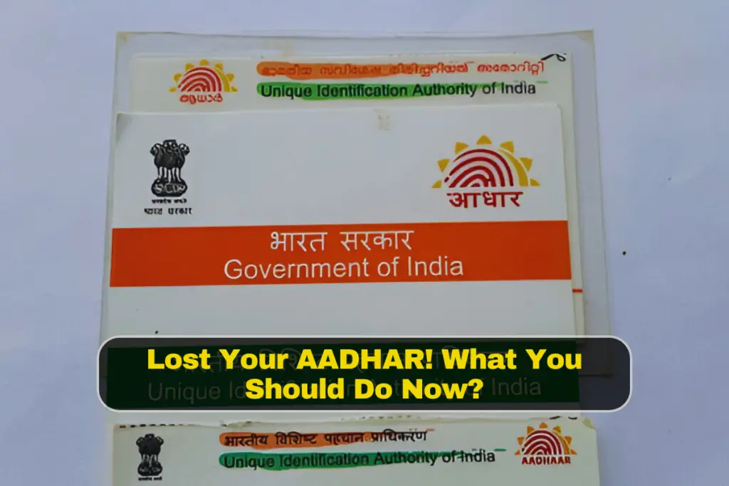 Lost Your Aadhaar Card