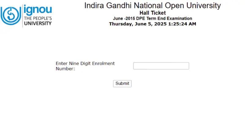 IGNOU 2025 Hall Ticket Release: What You Need To Know For June Term-End Examinations